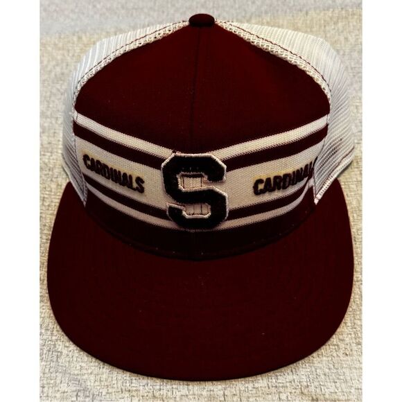 Stanford Cardinals University Hat Cap AJD Lucky Stripe Snapback Vintage - Picture 1 of 5